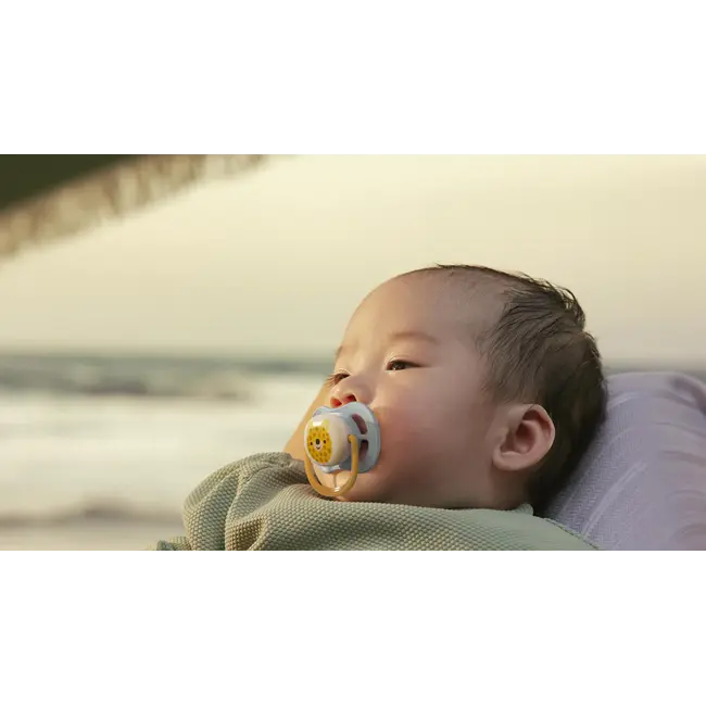 Philips Avent - Ultra Air - Fopspeen – Blauw/Oranje - 0-6 maanden – 2 stuks