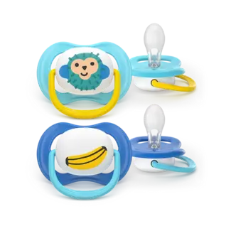 Philips Avent Philips Avent - Ultra Air - Fopspeen - Aap/Banaan – 6-18 maanden – 2 stuks