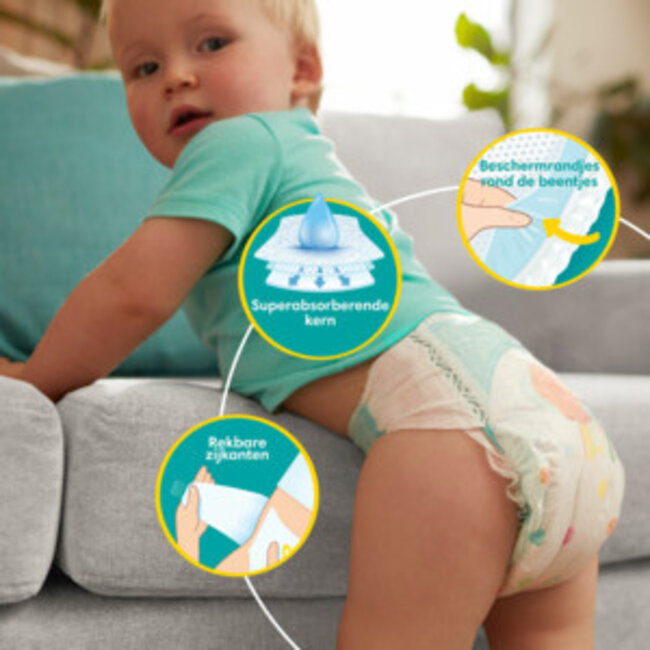 Pampers - Baby Dry - Maat 8 - Maandbox - 104 Stuks - 17+ KG