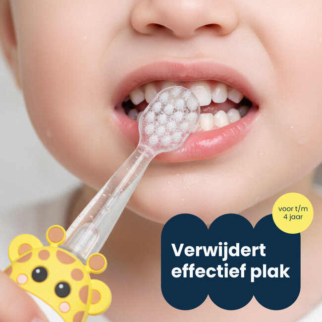 Dutsi - Opzetborstels - 18 tot 48 maanden - 6-pack - Geschikt voor Baby's & Peuters - Zachte DuPont haren