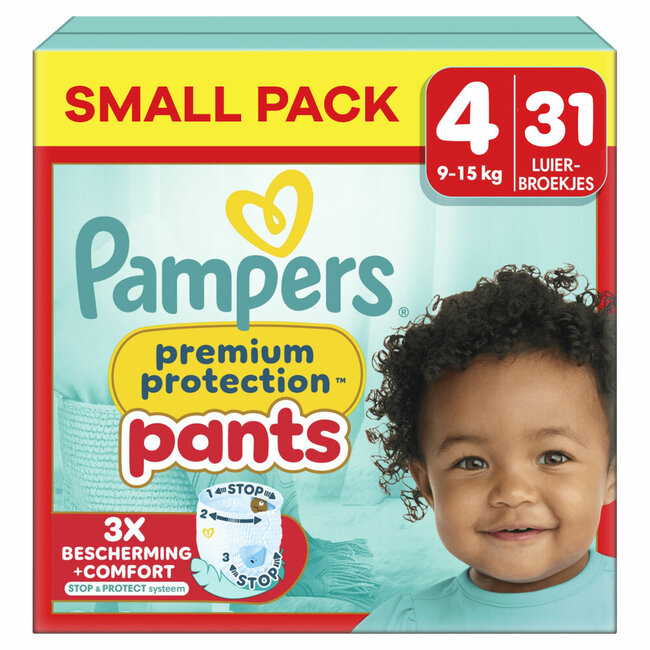 Pampers - Premium Protection Pants - Maat 4 - Small Pack - 31 stuks - 9/15 KG