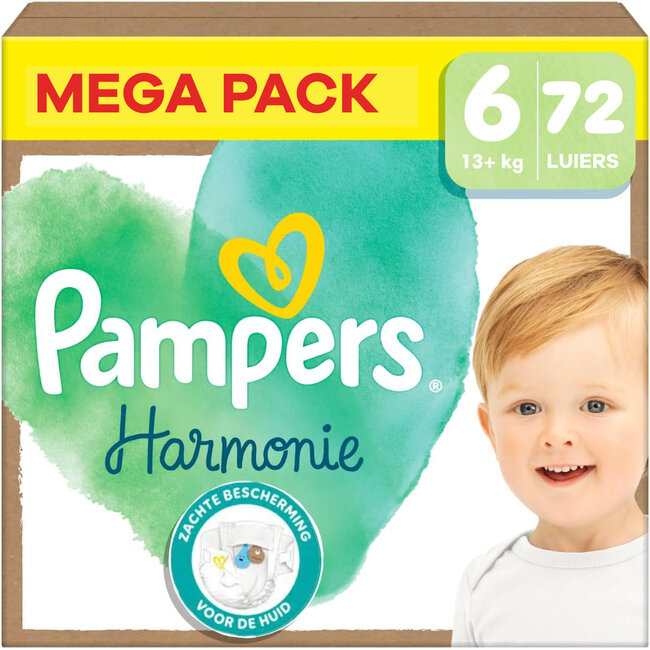 Pampers Pampers - Harmonie - Maat 6 - Mega Pack  - 72 Stuks - 13+ kg