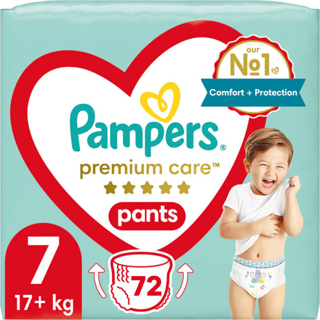 Pampers Pampers - Premium Protection Pants - Maat 7 - Megapack - 72 stuks - 17+ KG