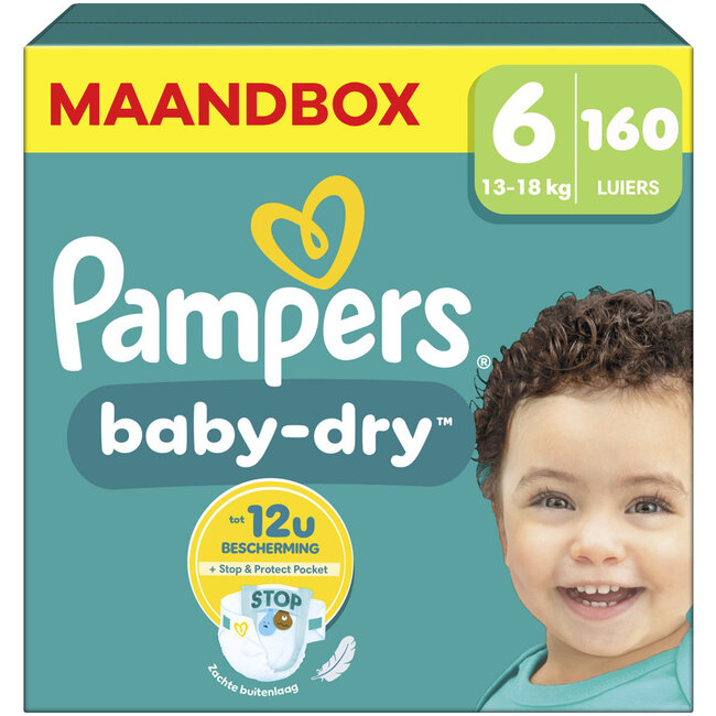 Pampers Pampers - Baby Dry - Maat 6 - Maandbox- 160 luiers - 13/18 KG