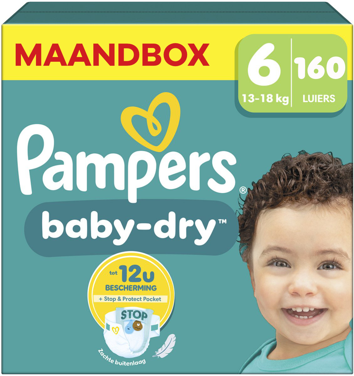 Pampers  Baby Dry - Maat 6 - Maandbox- 160 luiers - 13/18 KG