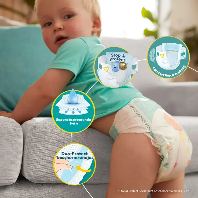 Pampers - Baby Dry - Maat 6+ - Maandbox - 222 Luiers