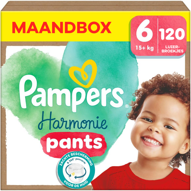 Pampers - Harmonie Pants - Maat 6 - Maandbox - 120 stuks - 15+ KG
