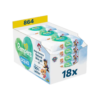 Pampers Pampers - Harmonie Aqua - Billendoekjes - Paw Patrol - 18 x 48 stuks (864 doekjes)