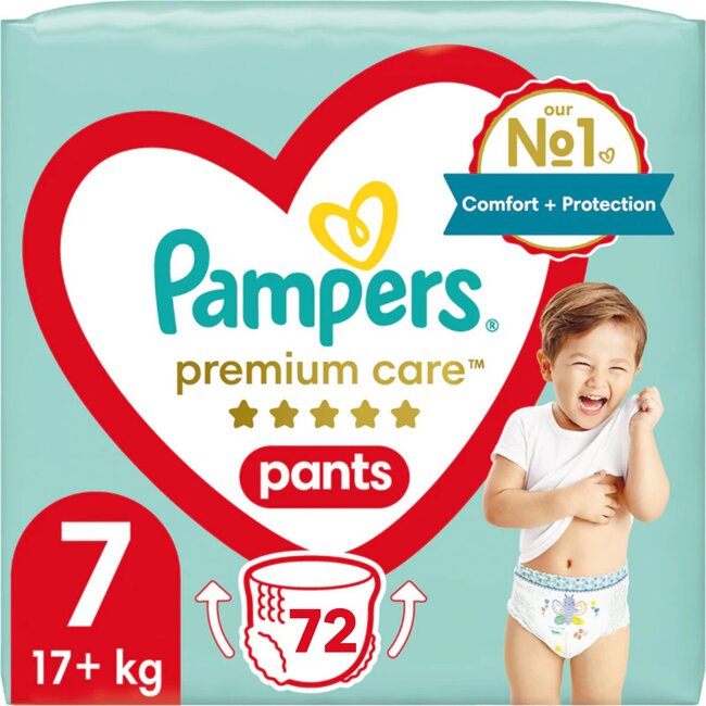 Pampers - Premium Protection Pants - Maat 7 - Megapack - 72 stuks - 17+ KG