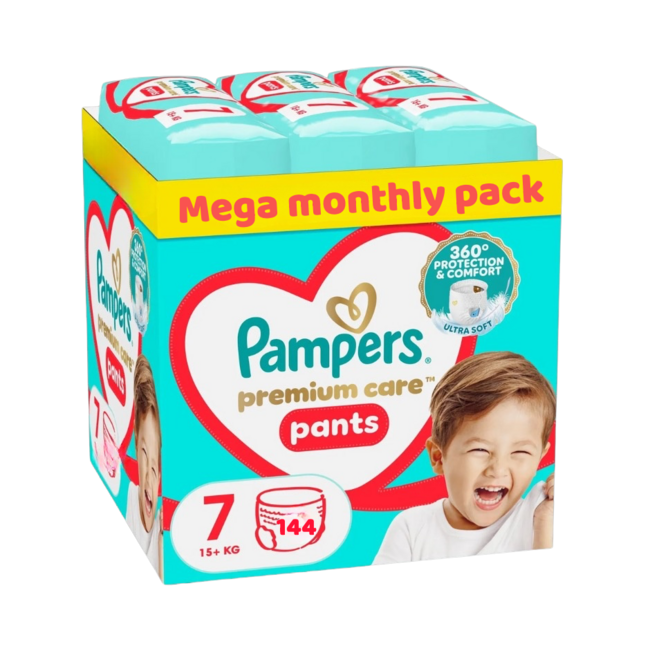 Pampers - Premium Protection Pants - Maat 7 - Maandbox - 144 stuks - 17+ KG