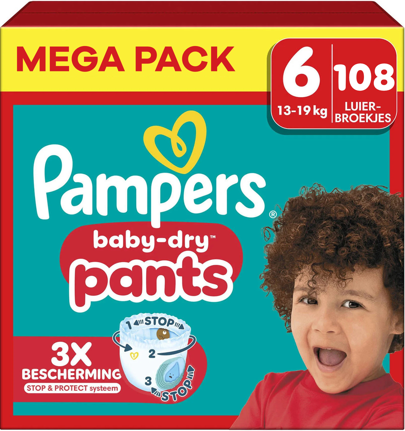 Pampers  Baby Dry Pants - Maat 6 - Mega Pack - 108 stuks - 14/19 KG