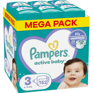 Pampers Pampers - Active Baby Dry - Maat 3 - Megapack - 152 stuks - 6/10KG