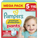 Pampers Pampers - Premium Protection Pants - Maat 5 - Mega Pack - 116 stuks - 12/17 KG