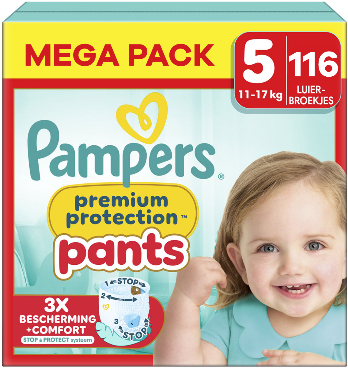 Pampers  Premium Protection Pants - Maat 5 - Mega Pack - 116 stuks - 12/17 KG