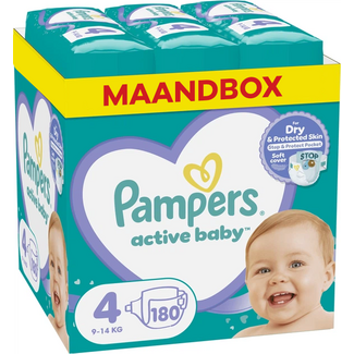 Pampers Pampers - Baby Dry - Maat 4 - Maandbox - 180 stuks - 9/14 KG