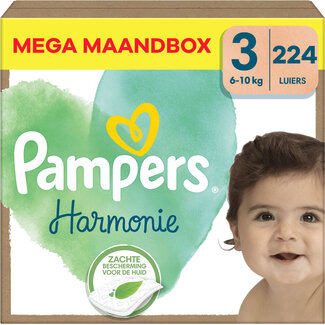 Pampers Pampers - Harmonie - Maat 3 - Mega Maandbox - 224 stuks - 6/10 KG