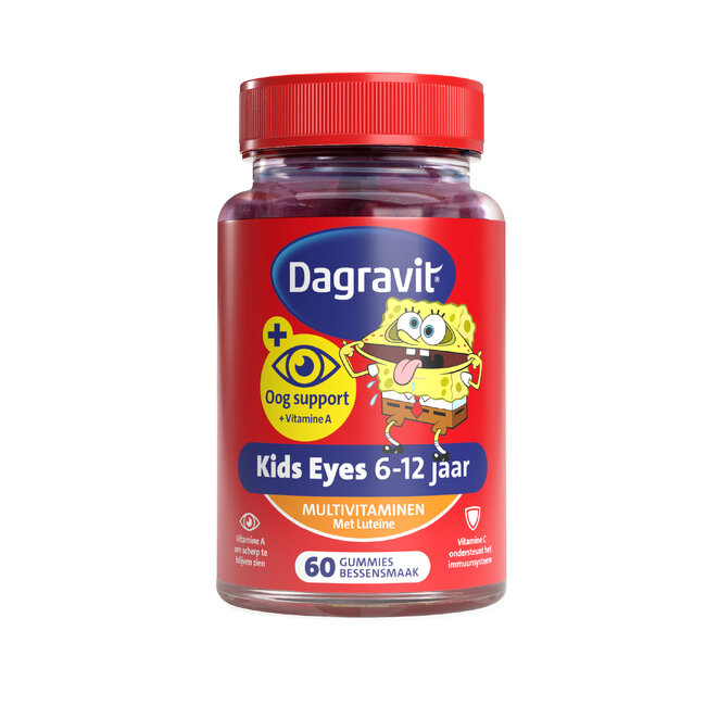 Dagravit – Oog Support Kids 6-12 jaar – 60 Gummies – Spongebob
