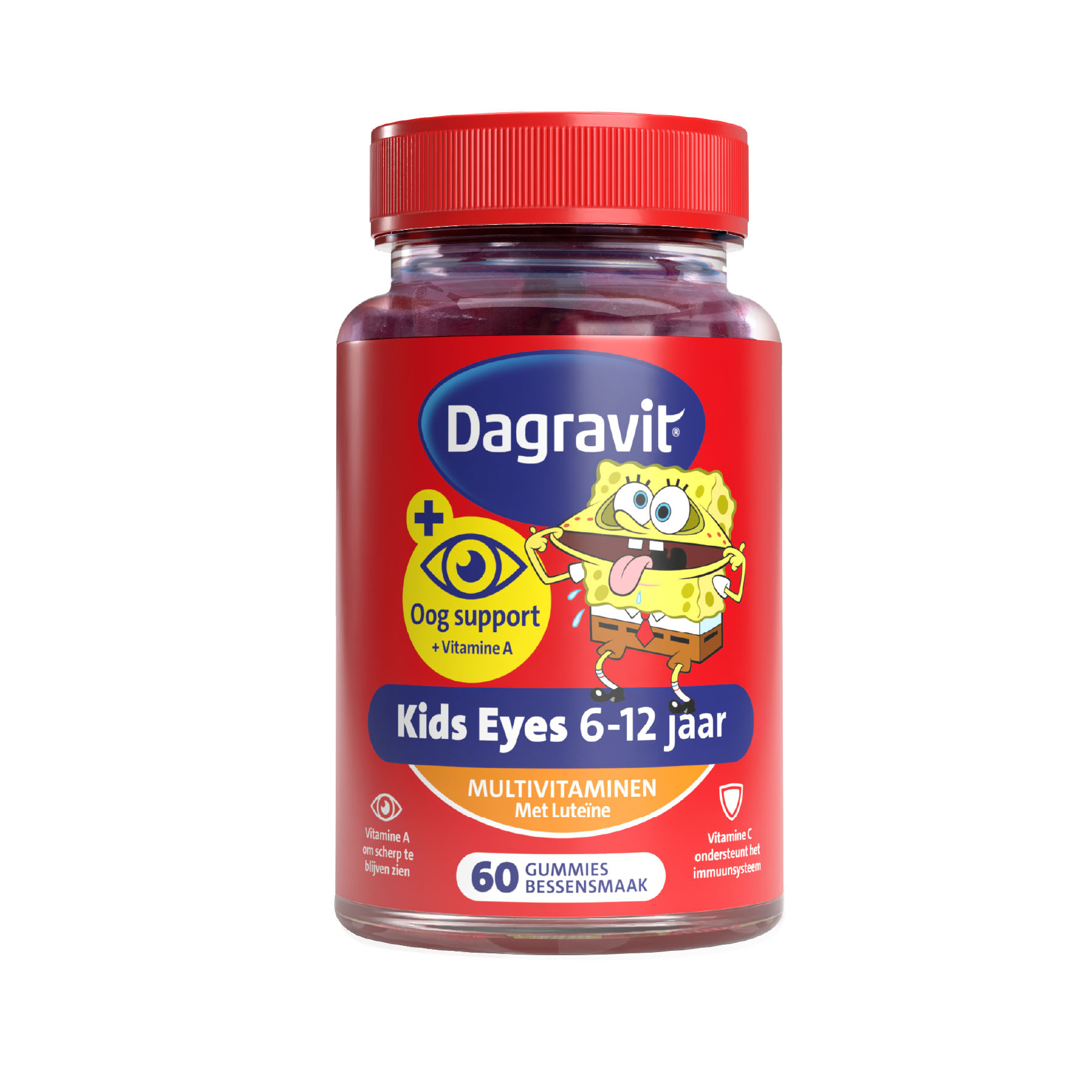 Dagravit – Oog Support Kids 6-12 jaar – 60 Gummies – Spongebob