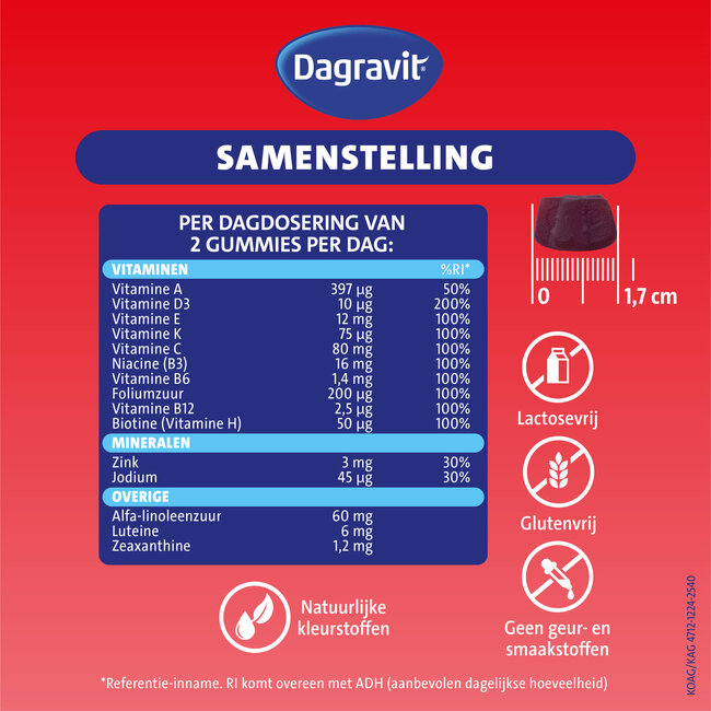 Dagravit – Oog Support Kids 6-12 jaar – 60 Gummies – Spongebob