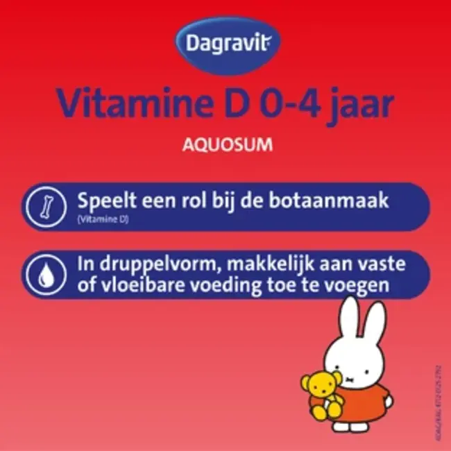 Dagravit – Vitamine D Aquosum - 0-4 jaar – 50 ml – Nijntje – Voordeelpak
