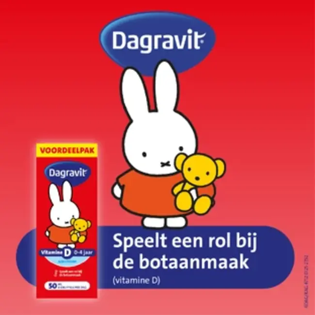 Dagravit – Vitamine D Aquosum - 0-4 jaar – 50 ml – Nijntje – Voordeelpak