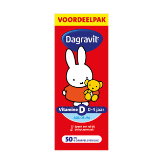 Dagravit Dagravit – Vitamine D Aquosum - 0-4 jaar – 50 ml – Nijntje – Voordeelpak