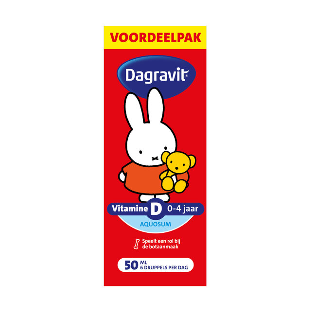 Dagravit – Vitamine D Aquosum - 0-4 jaar – 50 ml – Nijntje – Voordeelpak