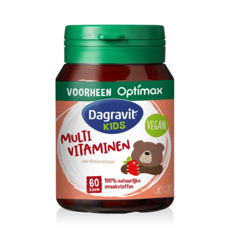 Dagravit Dagravit – Kids Multivitamine - 3+ jaar – 60 Kauwtabletten - Aardbei – Vegan