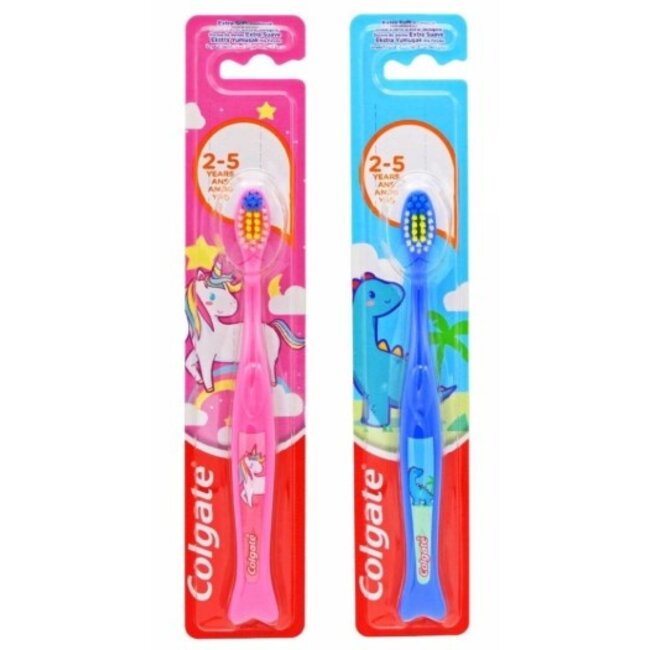 Colgate Colgate – Junior Tandenborstel 2-5 jaar – Extra Soft – Dino of Unicorn
