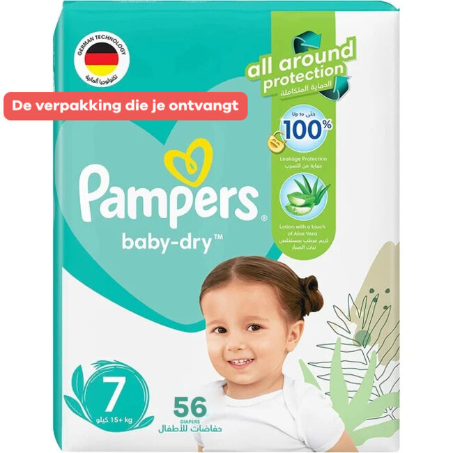 Pampers - Baby Dry - Maat 7 - Maandbox - 168 stuks - 15/20KG