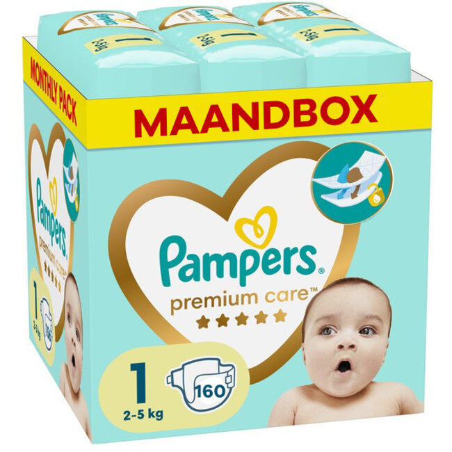 Pampers Pampers - Premium Protection - Maat 1 - Maandbox - 160 stuks