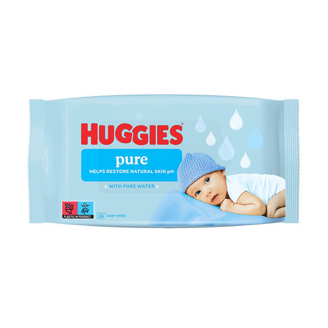 Huggies - Pure - Billendoekjes - 2016 babydoekjes - 36 x 56
