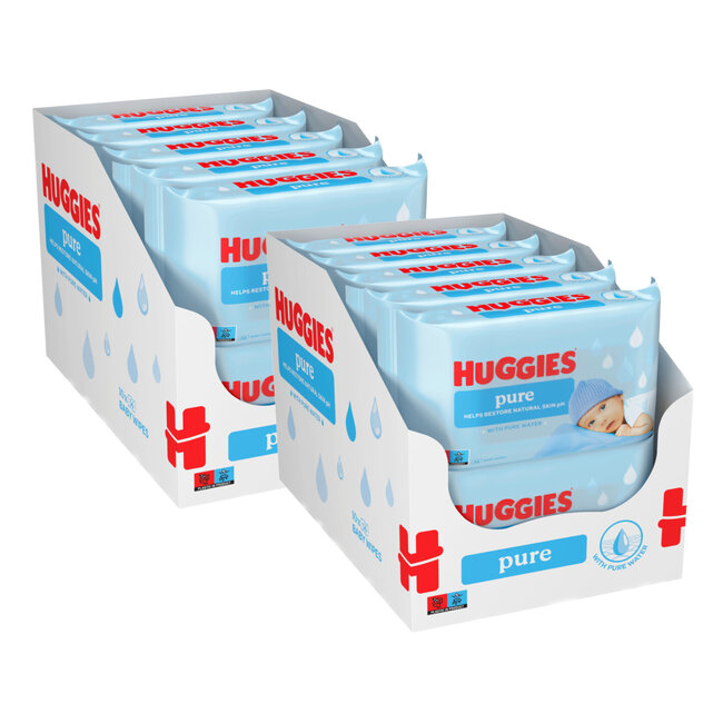 Huggies - Pure - Billendoekjes - 2016 babydoekjes - 36 x 56