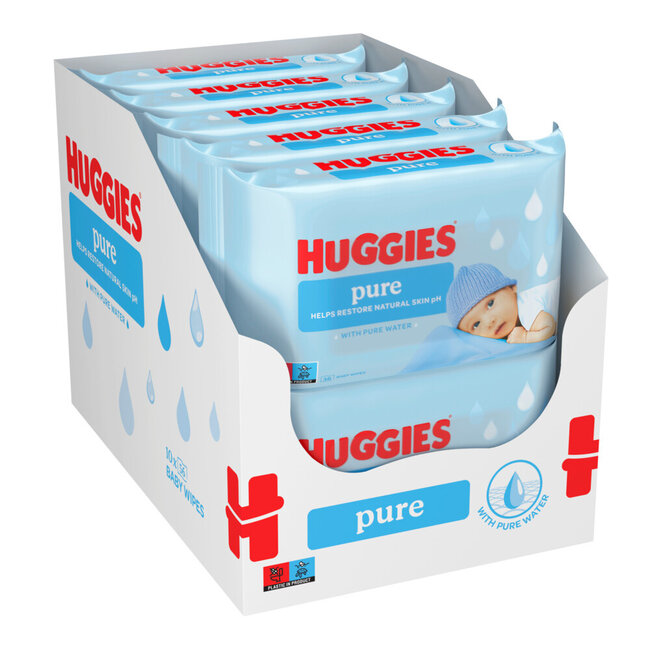 Huggies - Pure - Billendoekjes - 2016 babydoekjes - 36 x 56