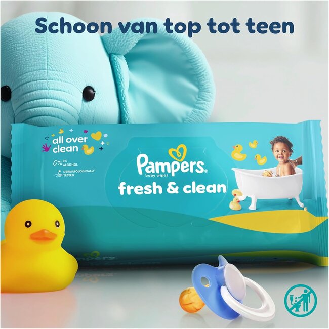 Pampers - Fresh & Clean Babydoekjes - 36 x 80 = 2880 babydoekjes - MEGA Deal