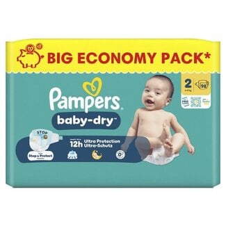 Pampers Pampers - Baby Dry - Maat 2 - Mega Pack - 98 Stuks - 4-8 KG