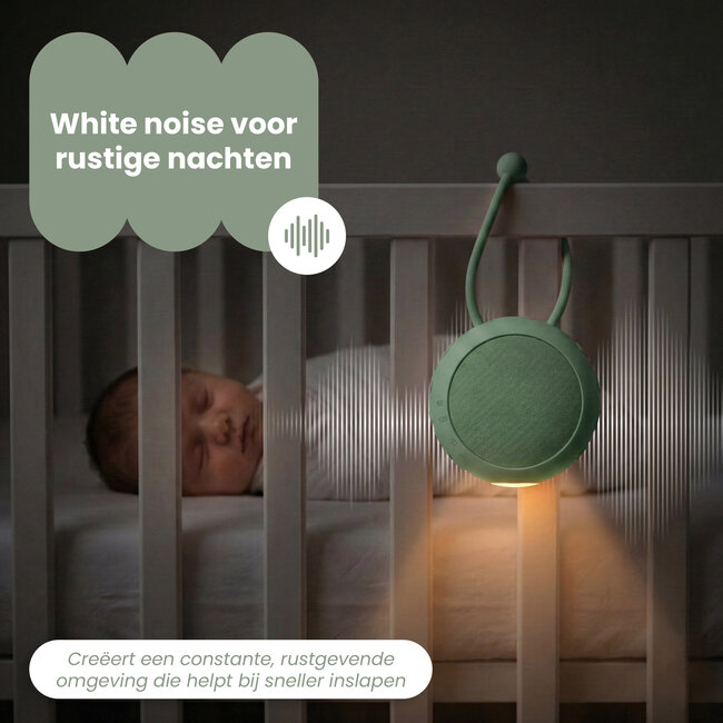 Dutsi - Snoozy Luna - White Noise Machine - 10 Geluiden - Timer - Nachtlampje - Calming Sage