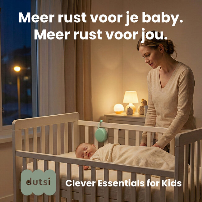 Dutsi - Snoozy Luna - White Noise Machine - 10 Geluiden - Timer - Nachtlampje - Calming Sage