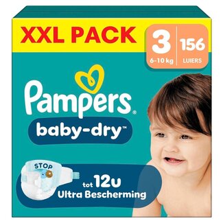 Pampers Pampers - Baby Dry - Maat 3 - Mega Pack - 156 Stuks - 6-10 KG