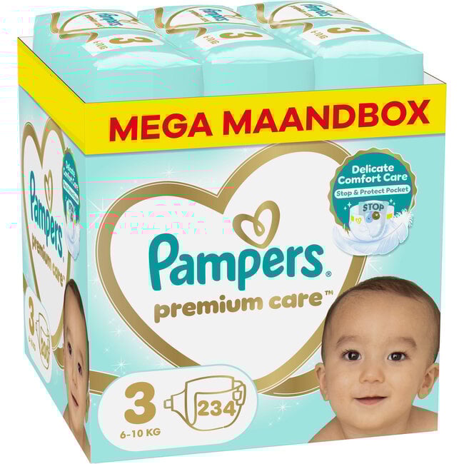 Pampers Pampers - Premium Care - Maat 3 – Mega Maandbox -  234 luiers – 6-10 kg