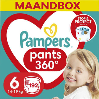 Pampers Pampers - Baby Dry Pants - Maat 6 - Maandbox - 192 stuks - 14/19 KG