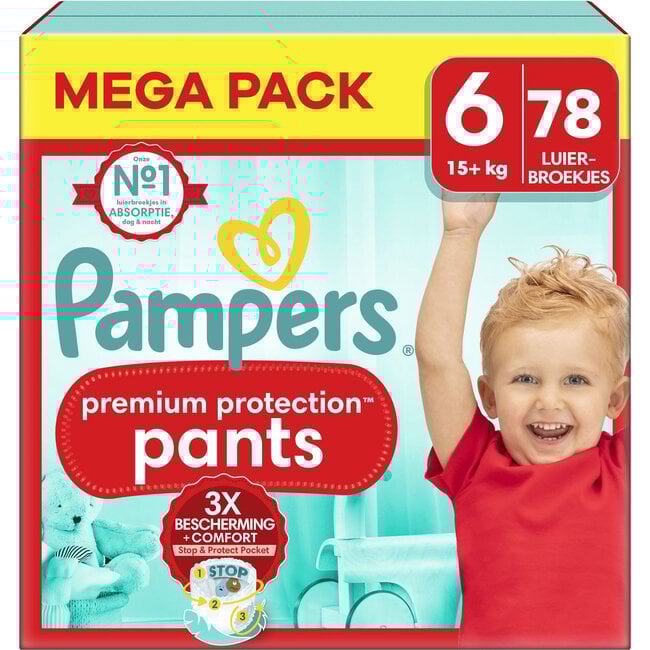 Pampers - Premium Protection Pants - Maat 6 - Mega Pack - 78 stuks - 15+ KG