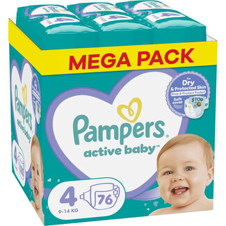 Pampers Pampers - Baby Dry - Maat 4 - Mega Pack - 76 stuks - 9/14 KG