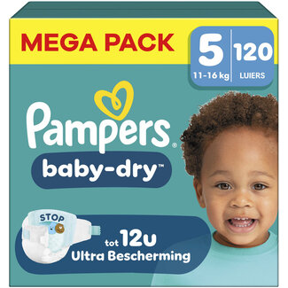 Pampers Pampers - Baby Dry - Maat 5 - Mega Pack - 120 stuks - 11/16KG