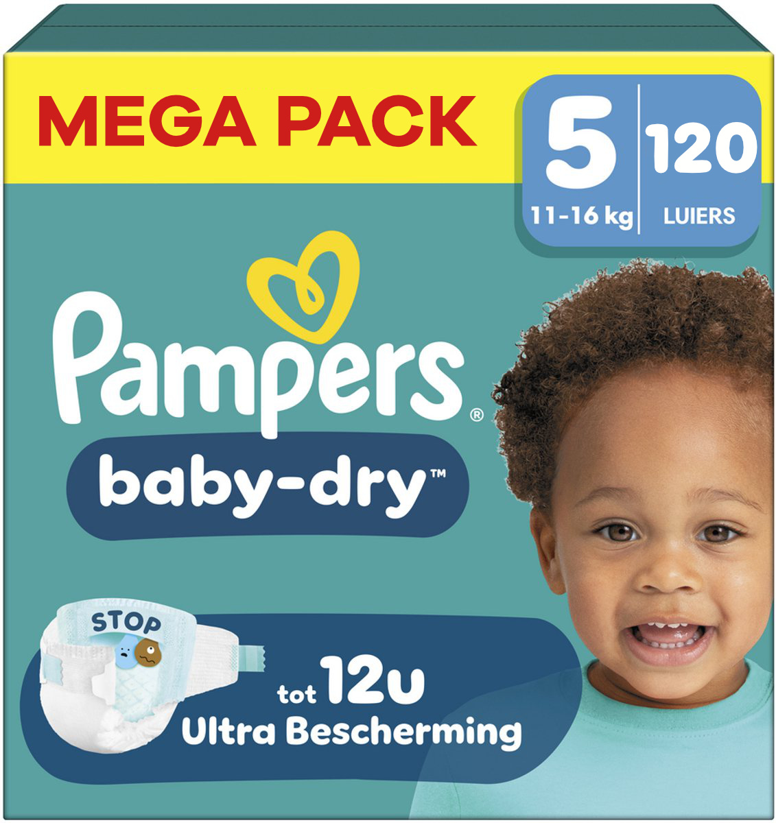 Pampers  Baby Dry - Maat 5 - Mega Pack - 120 stuks - 11/16KG
