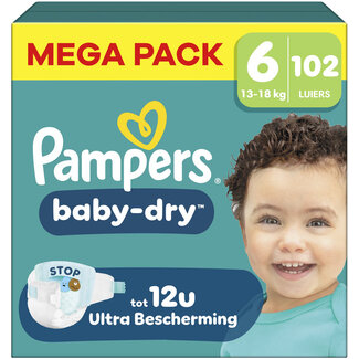Pampers Pampers - Baby Dry - Maat 6 - Mega Pack - 102 stuks - 13/18KG