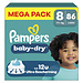 Pampers Pampers - Baby Dry - Maat 8 - Mega Pack - 86 stuks - 17+KG