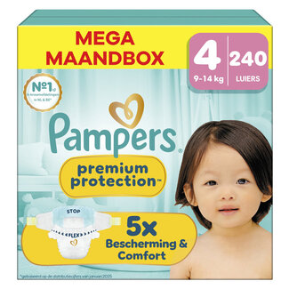 Pampers Pampers - Premium Protection - Maat 4 - Mega Maandbox - 240 luiers - 9/14KG