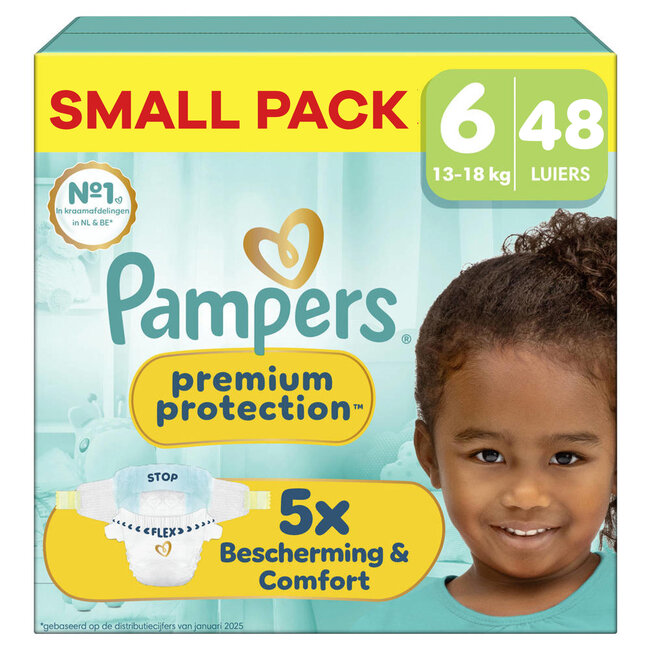 Pampers Pampers - Premium Protection - Maat 6 - Small Pack - 48 luiers - 13/18KG