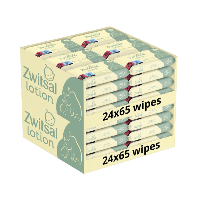 Zwitsal - Billendoekjes Lotion - Alcoholvrij - 3120 Babydoekjes - 48 x 65 - Mega Voordeelbox